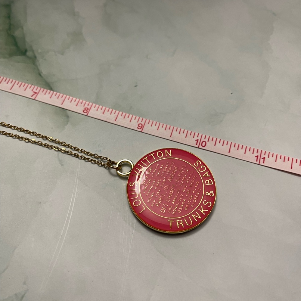 Pink And Gold Louis Vuitton Trunks And Bags Large Zipper Pull Charm - Picture 6 of 8